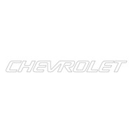 Adesivo Chevrolet da Tampa da Caçamba S10 1999 a 2005 Prata Filetado