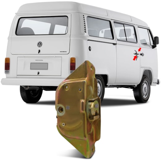 Fechadura da Porta Lateral Corrediça Kombi 1998 a 2015 com Engate tem ...