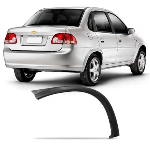 Moldura do Paralama Traseiro Corsa Sedan Classic 2011 2012 2013 2014 ...
