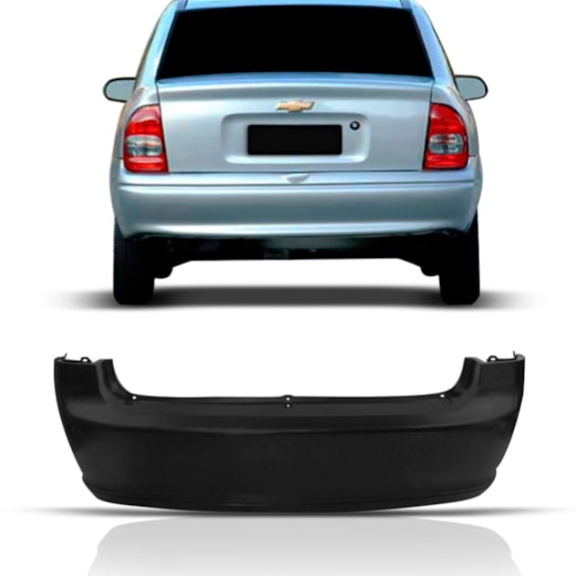 Parachoque Traseiro Corsa Classic Sedan 2011 2012 2013 2014 tem na ...